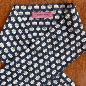 Vineyard Vines Nantucket 100% Silk Sash Navy Blue